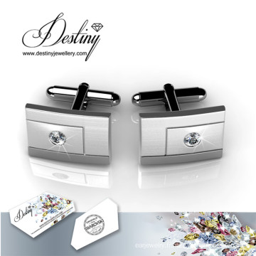 Destin bijoux cristal de Swarovski Groove Cufflinks